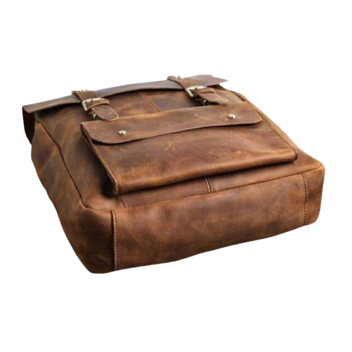 Personalized Premium Leather Travel Bag, Brown Zing Apparel