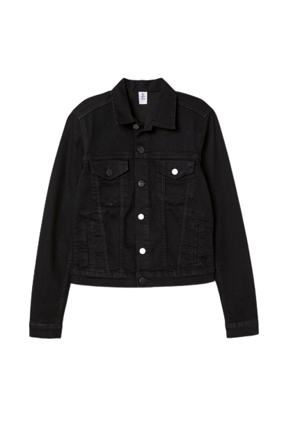 Black Denim Jacket Women, Pocketed Zing Apparel
