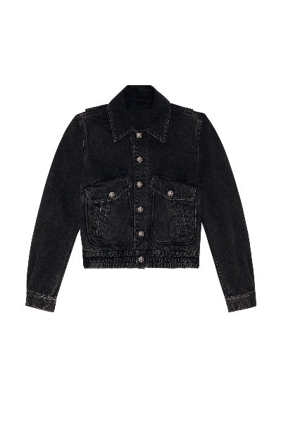 Black Denim Jacket Women, Diesel 'De-Tracy' Zing Apparel