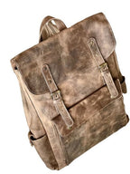 Crazy House Leather Laptop Backpack Zing Apparel