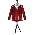 Ryan’s Checkered Cotton Jacket With White Shearling Zing Apparel