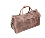 Leather Weekend Travel Bag Wilson, Brown Zing Apparel