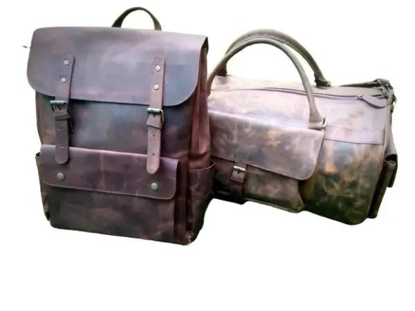 Crazy Horse Leather Backpack For Travel Zing Apparel