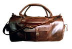 Vintage Leather Weekender with Shoe Pocket Zing Apparel