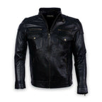 Real Biker Genuine Leather Jacket Zing Apparel
