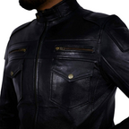 Real Biker Genuine Leather Jacket Zing Apparel