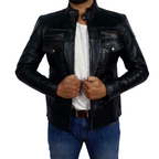 Real Biker Genuine Leather Jacket Zing Apparel