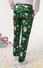Christmas Santa Green Suit