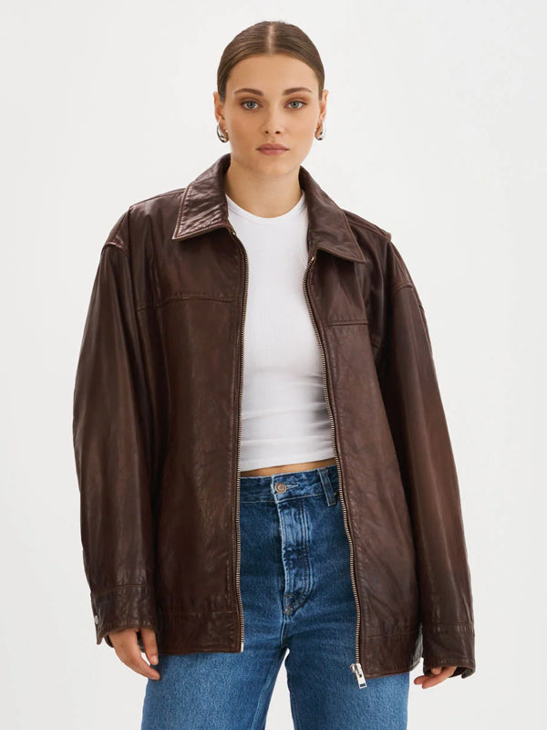 lamarque-theia-jacket-dark-brown