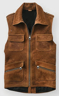 Handmade Brown Suede Vest Zing Apparel