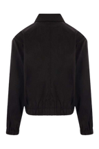 Casual Cotton Zipper Jacket Women, Black Zing Apparel