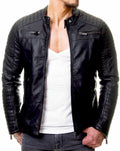 Sheep Hide Motorcycle Leather Men, Black Zing Apparel