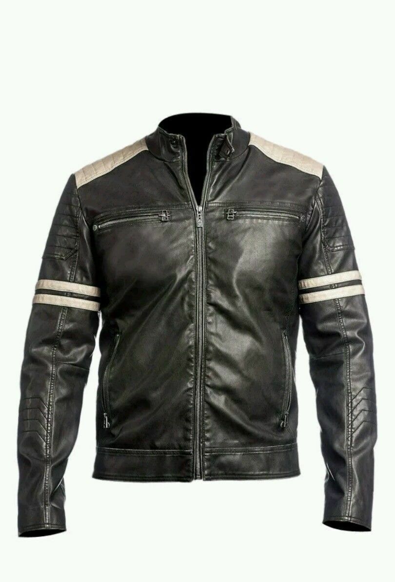 Cafe Racer Vintage Retro Motorbike Leather Jacket Zing Apparel