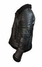 Classic Black Aviator Shearling Jacket With Fur Zing Apparel
