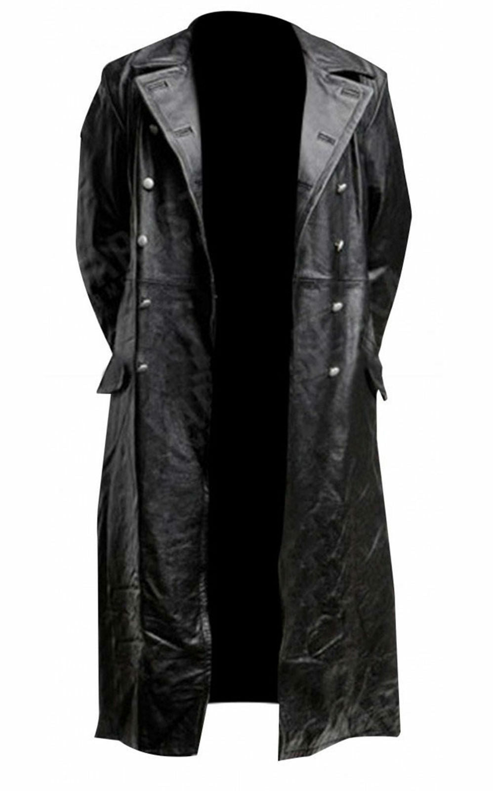 Black Long Coat - Trench Coat WW2 -  Zing Apparel