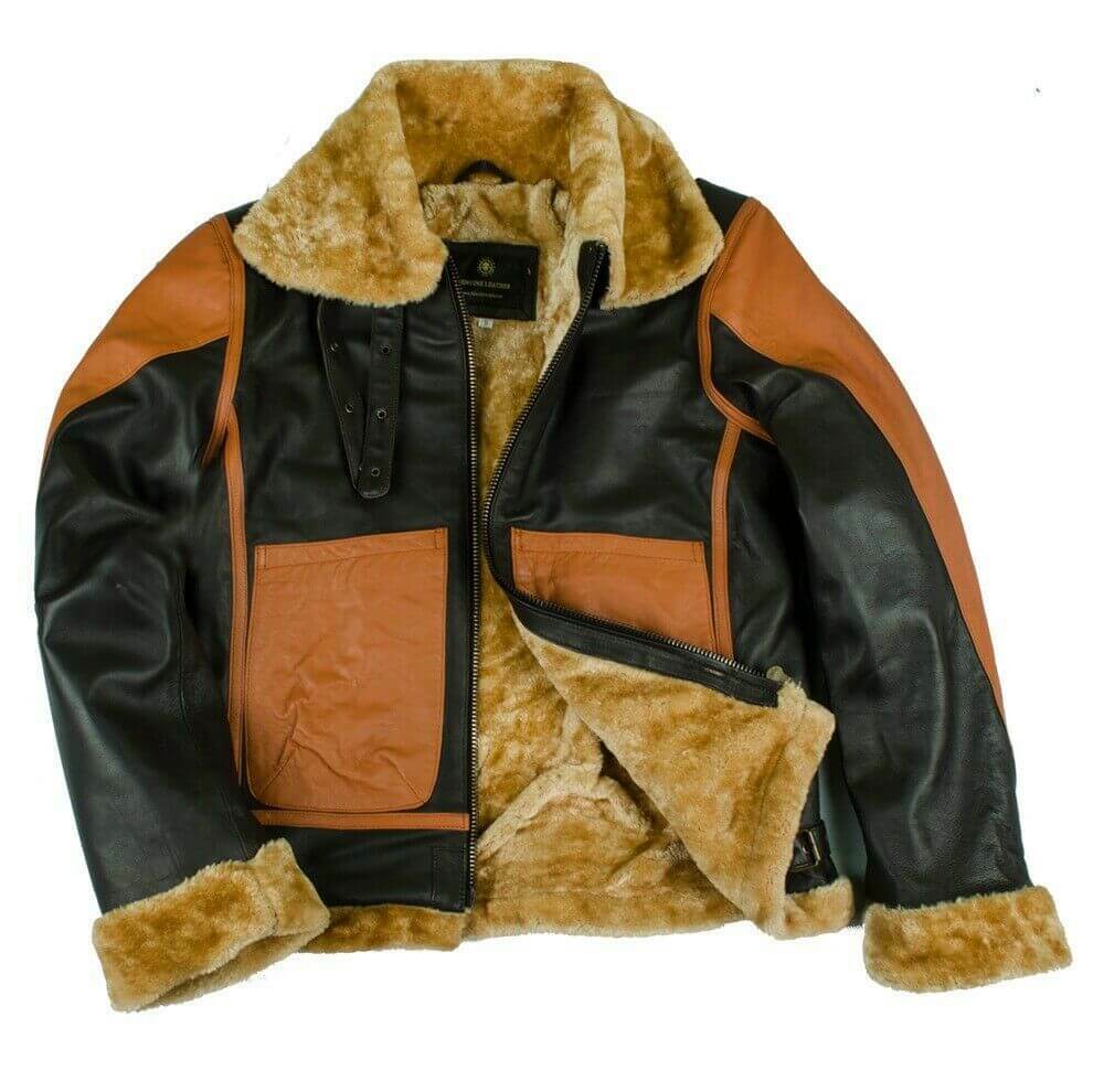 Premium B3 Sheepskin Bomber Jacket for Men Zing Apparel