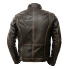 Black Leather Motorcycle Jacket Zing Apparel
