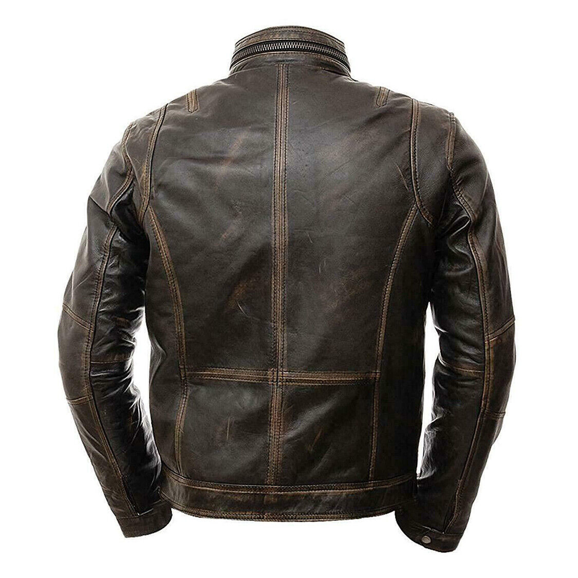 Black Leather Motorcycle Jacket Zing Apparel
