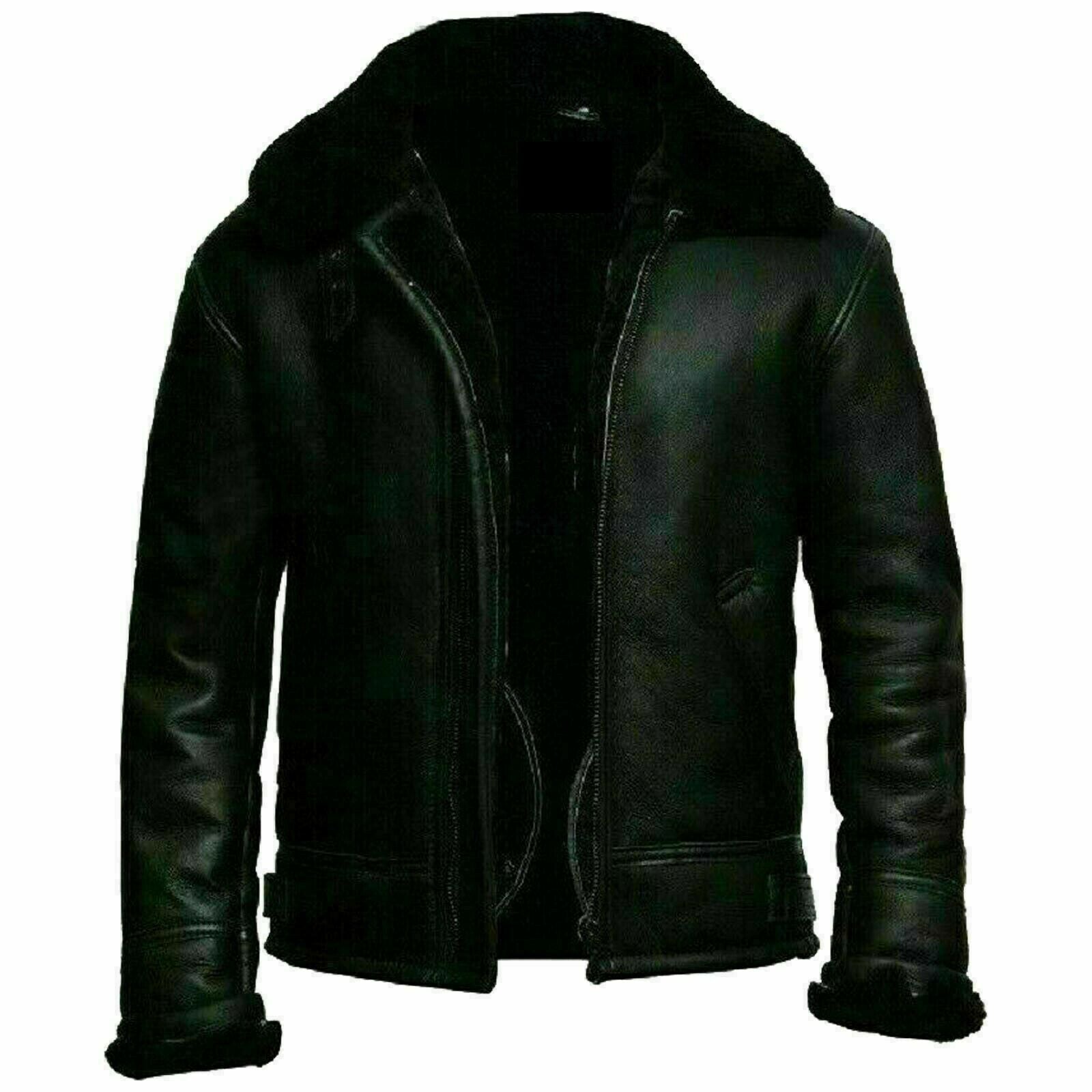 Black B3 Pilot Aviator Bomber Jacket Zing Apparel