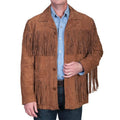 Frontier Brown Fringe Suede Leather Jacket Zing Apparel