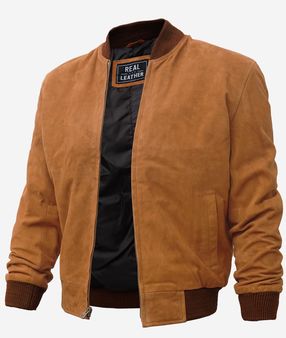 Premium Brown Suede Leather Jacket Zing Apparel