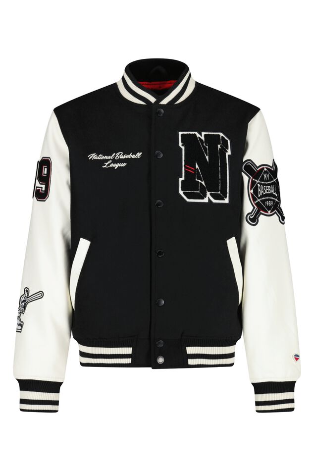 Perfect Varsity Jacket Men JR, Black Zing Apparel
