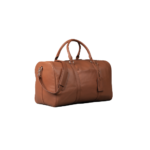 Deluxe Travel Leather Duffle Bag, Brown Zing Apparel