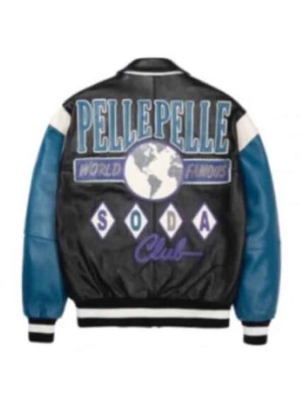 Black Varisty Jacket Soda Club Men. Zing Apparel