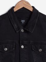 Men's Black Denim Trucker Jacket