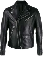 1950s Black Biker Leather Jacket