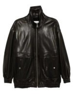 Nour Hammour Beck Oversized Leather Jacket - Image 4