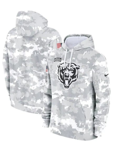 Salute To Service Chicago Bears Camo 2024 Hoodie Zing Apparel