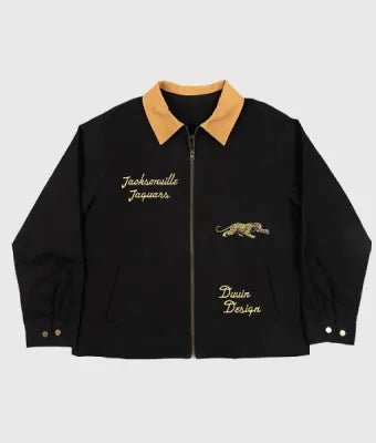 2025-Duvin-Design-x-Jacksonville-Jaguars-Work-Black-Jacket-Sale Duvin x Jaguars Work Jacket