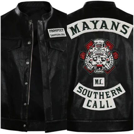 Angel Reyes Mayans M.C Leather Vest The Prime Jacket
