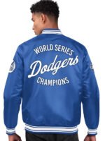 Dodgers Satin Bomber Jacket - Image 13