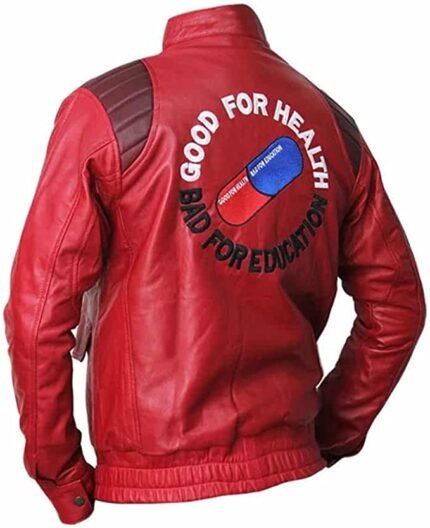 Red Real Leather Regular Fit Jacket Zing Apparel