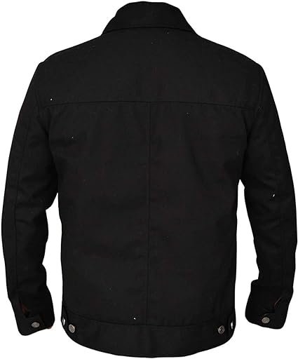 Cowboy Stylish Cotton Jacket For Men - Black Zing Apparel