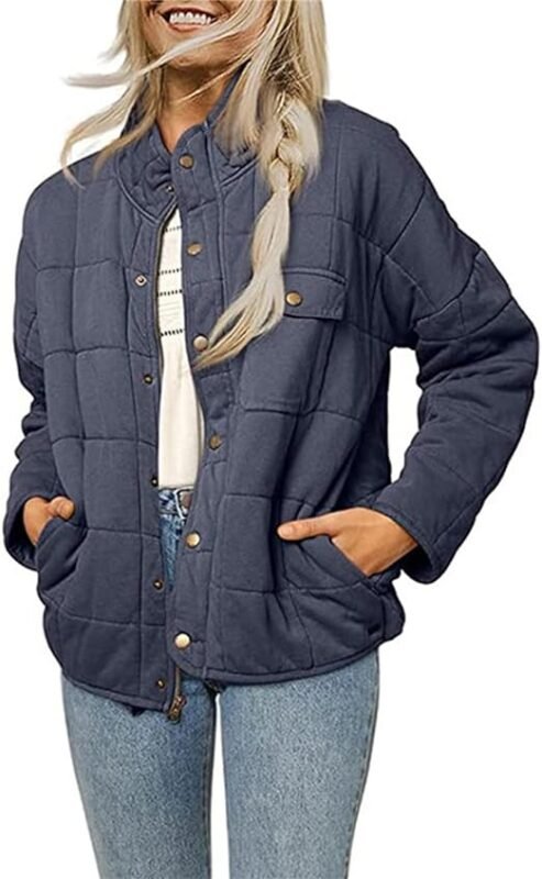 Quilted Cotton Jacket For Women, Cotton Black Jacket Zing Apparel