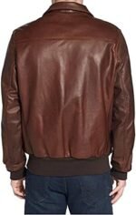 Bambert Brown Lambskin Leather Jacket Zing Apparel