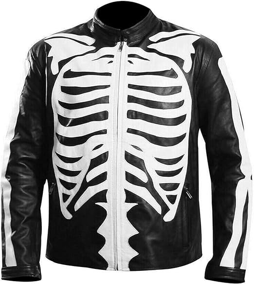 61dxE-hgnCS._AC_UX522_6b27dad7-d2d0-4c4f-b3f4-ab538eef2afe Skeleton Print Cafe Racer Jacket Best For Events Zing Apparel