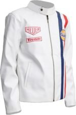 White Halloween Leather Jacket