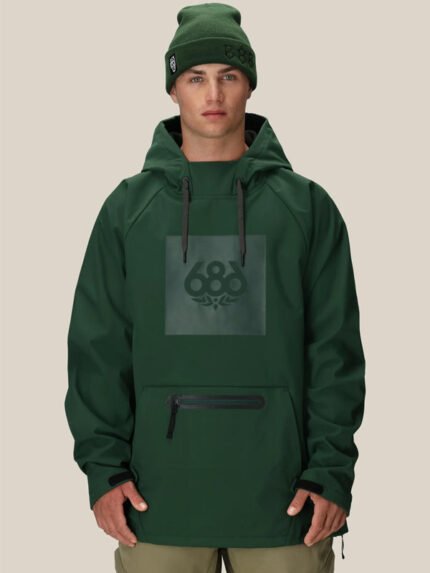 686-Waterproof-Hoodie-Green