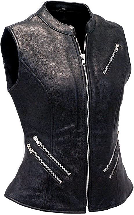 713T-H4i2OL._AC_UY741_8ffa405e-c783-42eb-9b09-59affd27086e Genuine Lambskin Leather Vest For Women, Black Zing Apparel