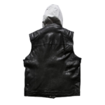 Japanese Retro Leather Vest Men Black Zing Apparel