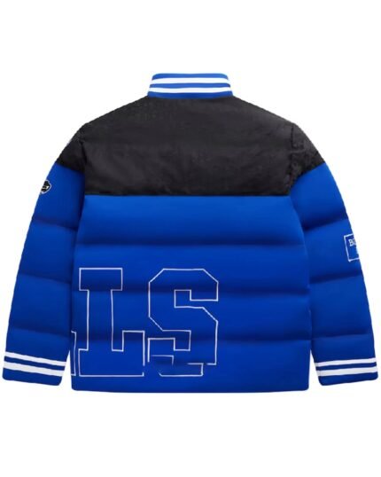 A-Bills-Love-Story-2025-Damar-Hamlin-Puffer-Blue-And-Black-Jacket