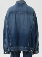 AGOLDE Blue Reworked Wayne Denim Jacket Back