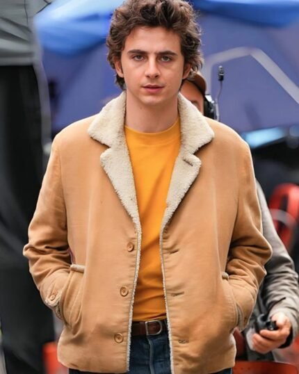 A Complete Unknown 2024 Bob Dylan Shearling Jacket