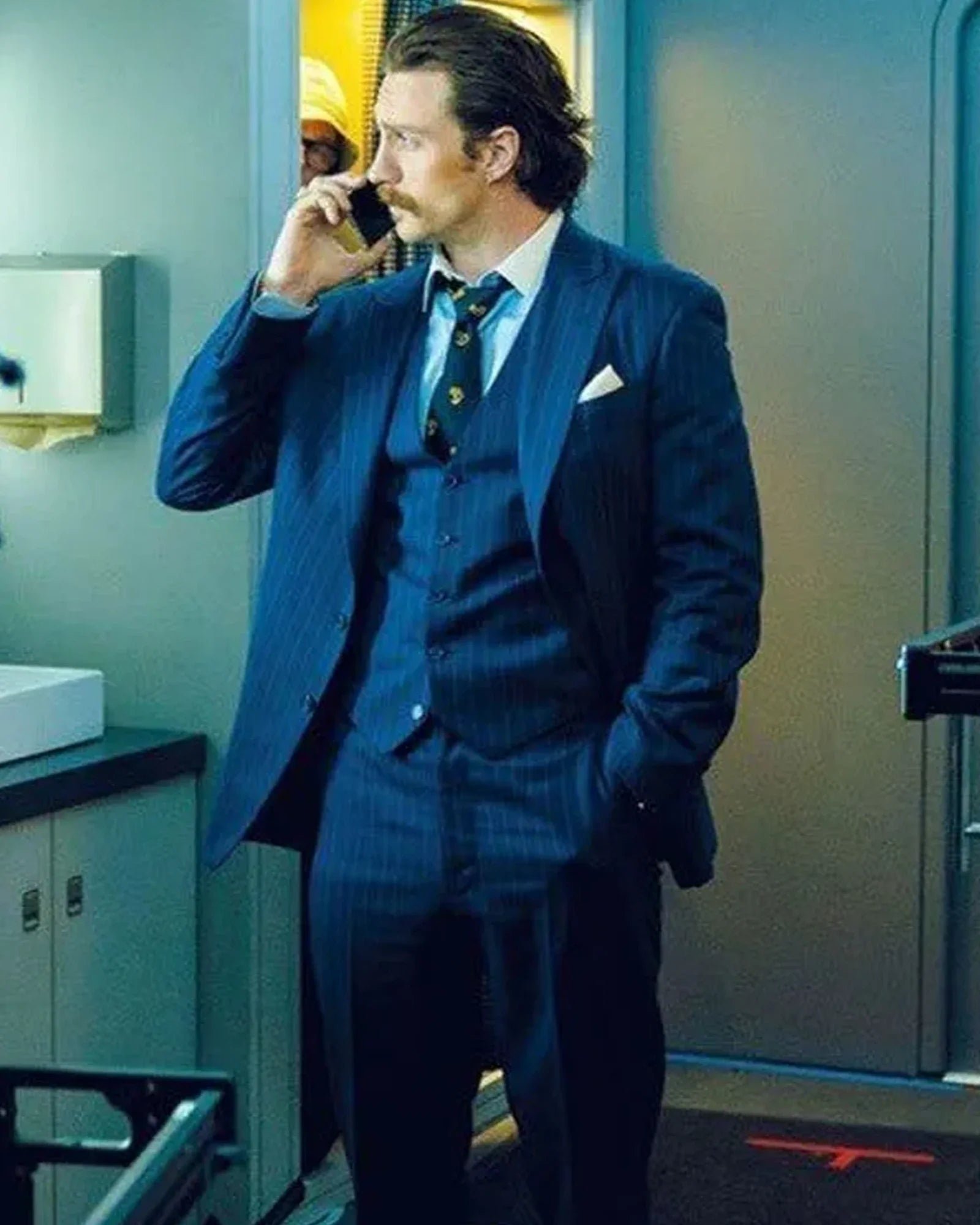 Aaron-Taylor-Johnson-Bullet-Train-Suit Aaron Taylor Johnson Bullet Train Suit - Image 1