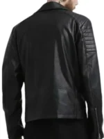 Adam Levine Black Leather Biker Jacket - Image 2