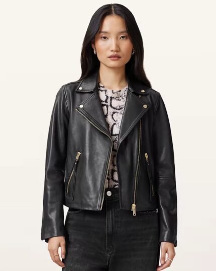 AllSaints Dalby Leather Jacket Buy